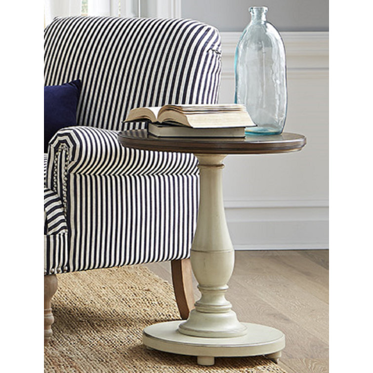 Charlton Home® Mullin 24'' Tall Pedestal End Table & Reviews Wayfair